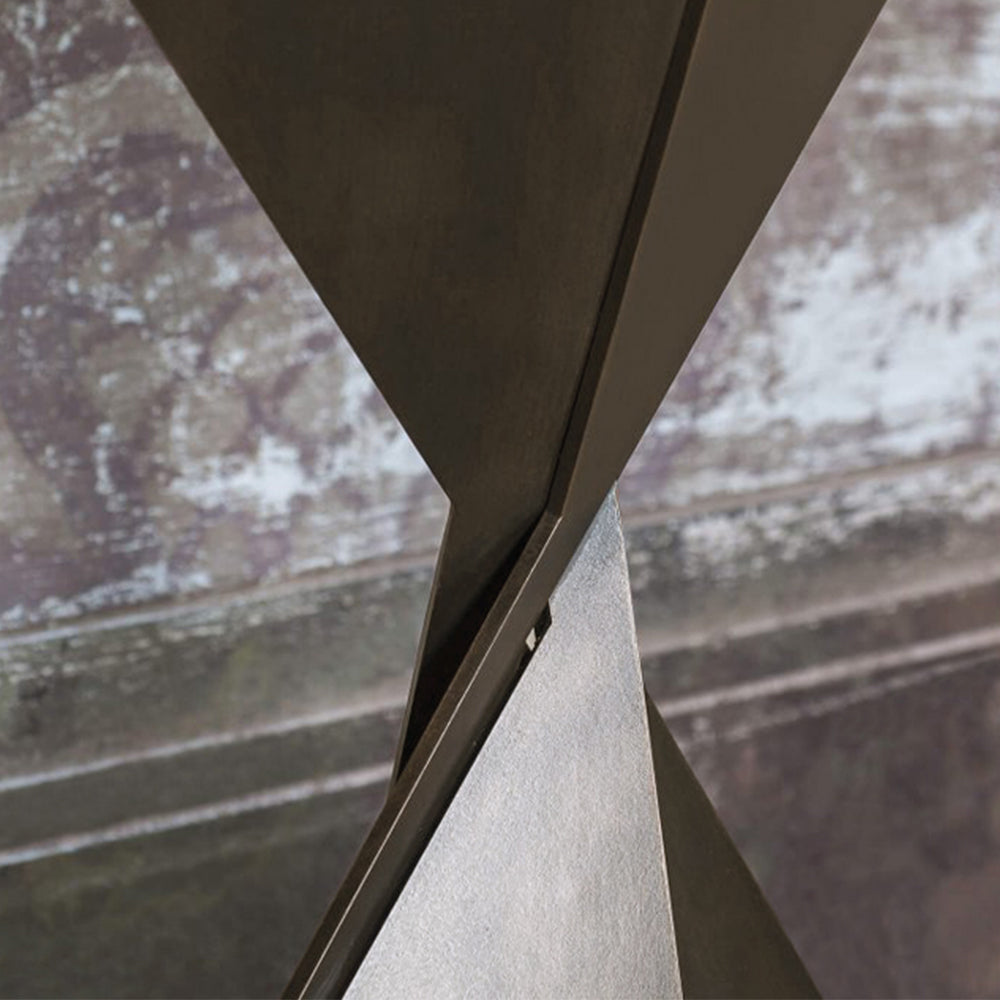 LUXORA CC1012 100/120/140cm Minimalist Style Sintered Stone Top Geometric Design Console Table