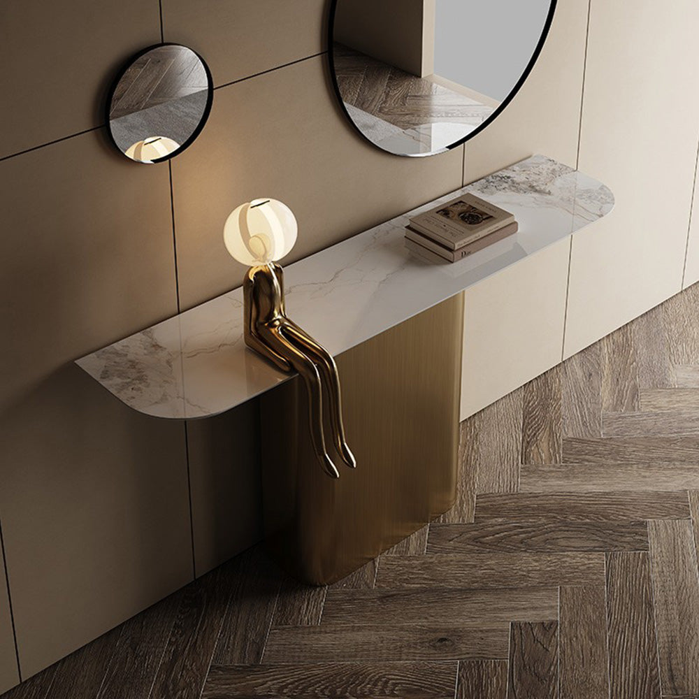 LUXORA CC1013 100/120/140cm Luxurious Style Sintered Stone Top Console Table