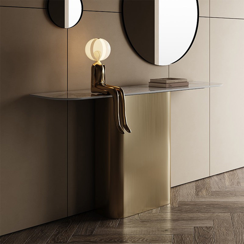 LUXORA CC1013 100/120/140cm Luxurious Style Sintered Stone Top Console Table