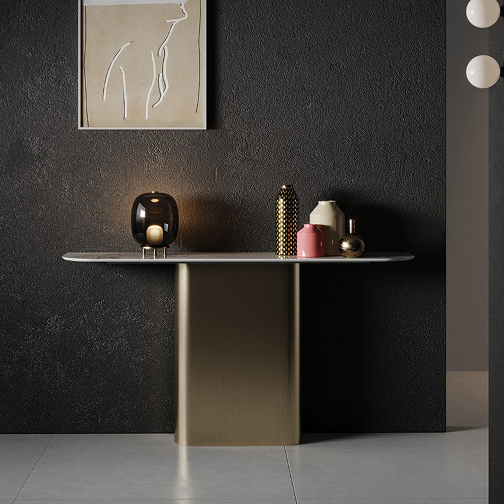 LUXORA CC1013 100/120/140cm Luxurious Style Sintered Stone Top Console Table
