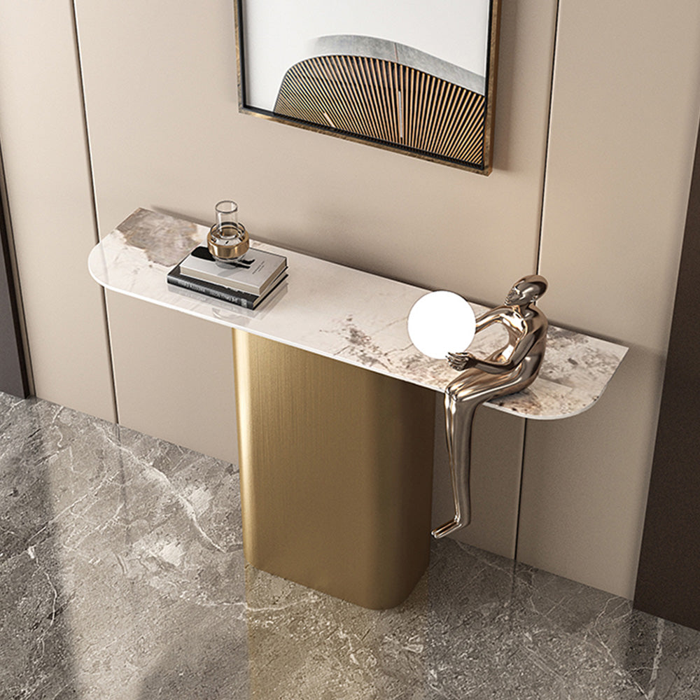 LUXORA CC1013 100/120/140cm Luxurious Style Sintered Stone Top Console Table