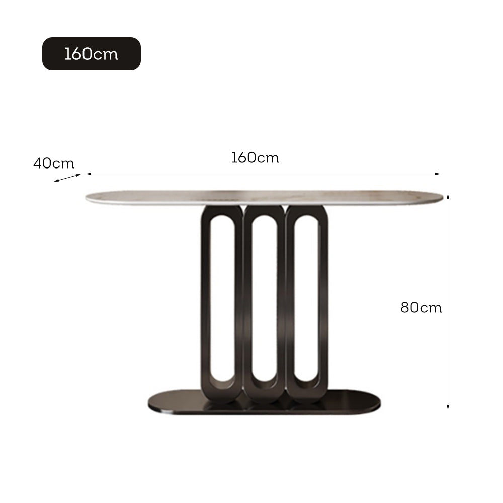 LUXORA CC1019 100/120/140/160cm Length Console Table Sintered Stone Countertop