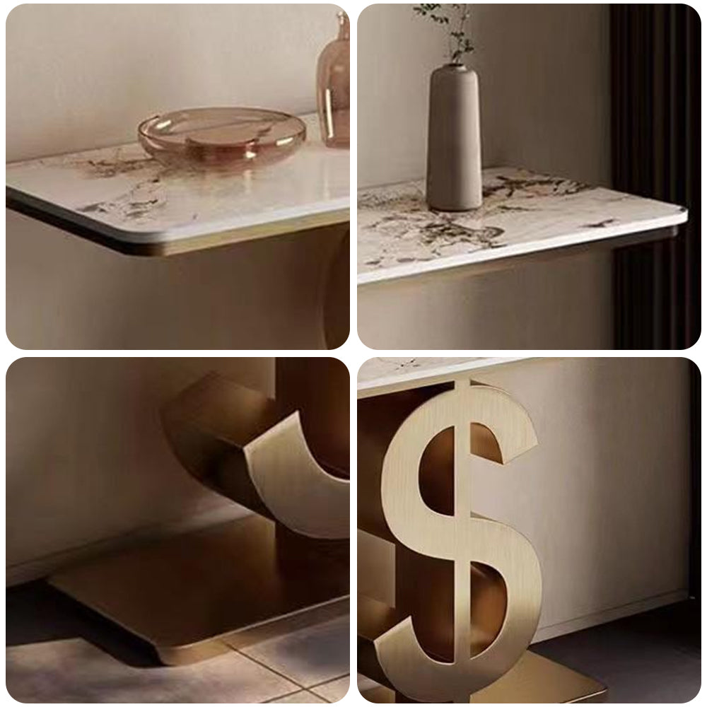 LUXORA CC1028 120/150cm Length Console Table Sintered Stone Countertop