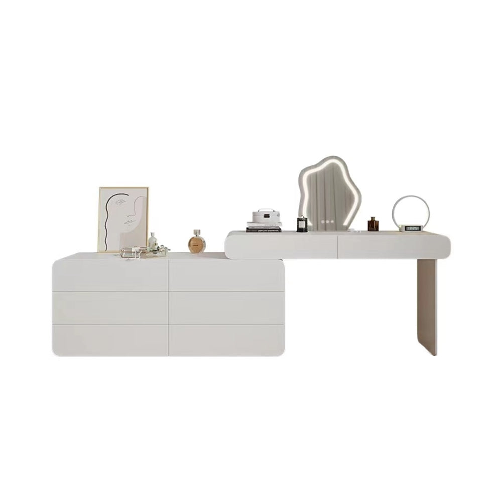 LUXORA DR1011 170-210cm Expandable Solid Wood Tabletop Dressing Table