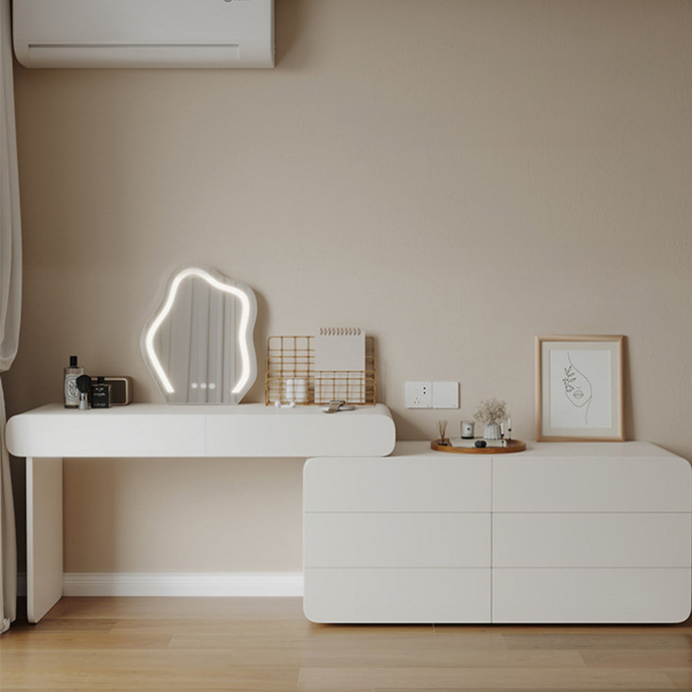 LUXORA DR1011 170-210cm Expandable Solid Wood Tabletop Dressing Table