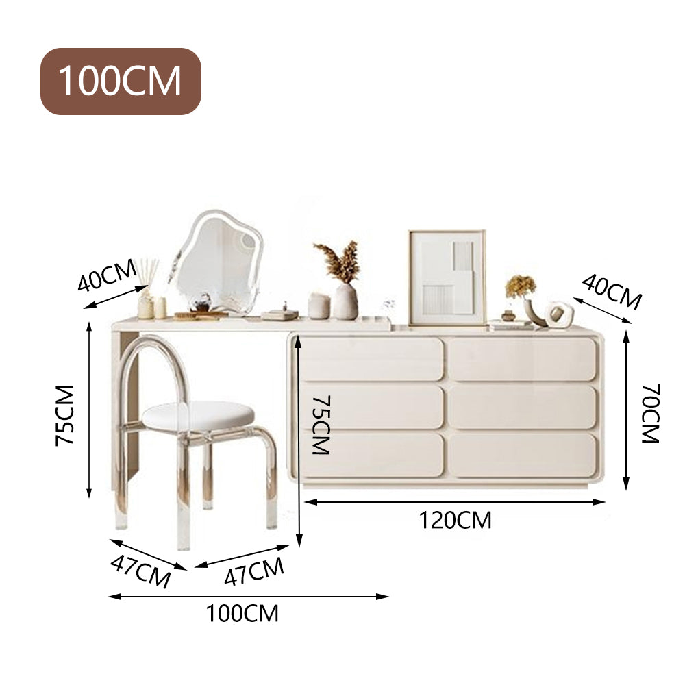 LUXORA DR1012 100-120cm Eco-Friendly Board Vanity Able With LED Mirror