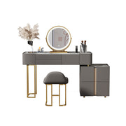 LUXORA DR1016 80-120cm Pine Frame Rock Board Desktop Dressing Table