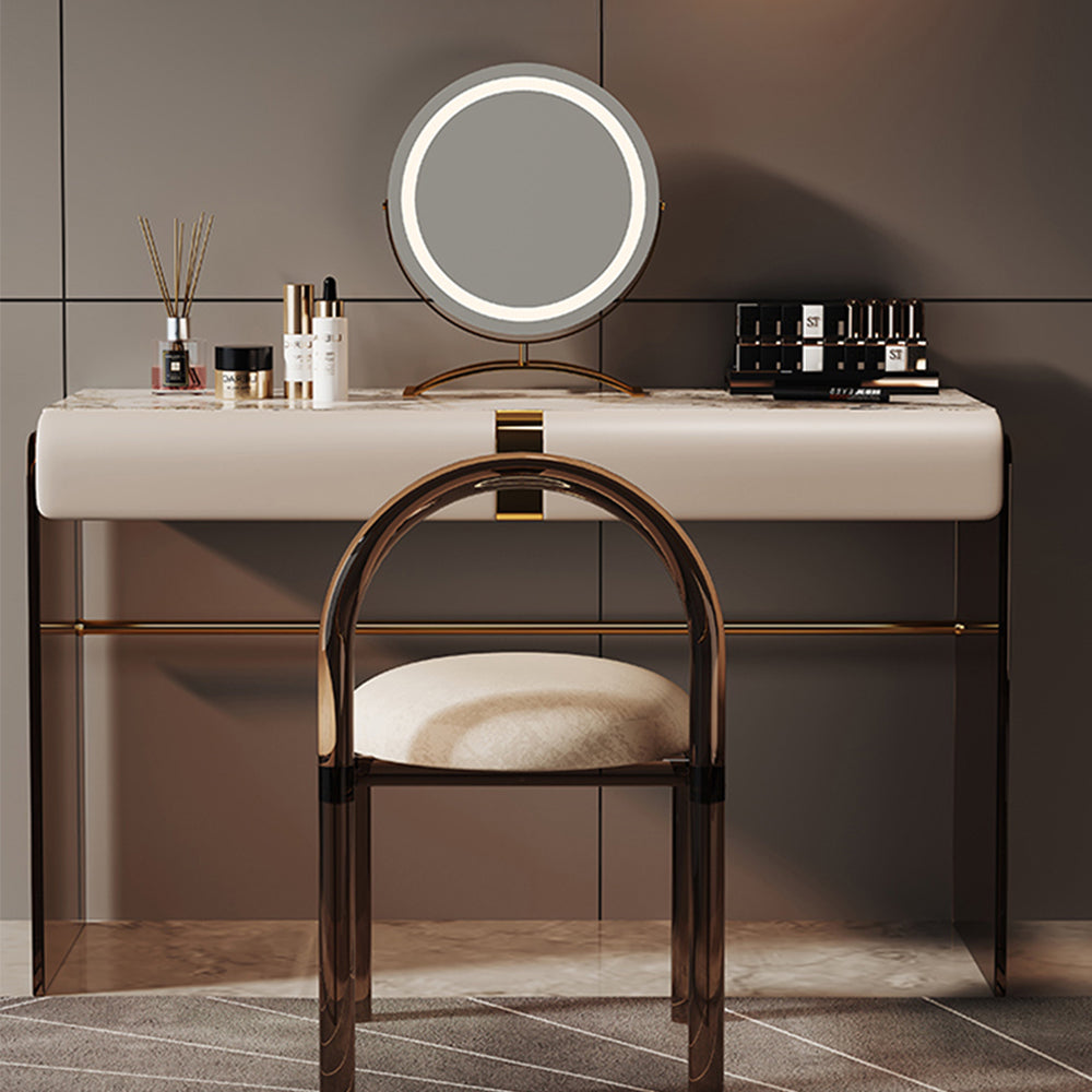 LUXORA DR1029 80-120cm Rock Countertop Solid Wood Cabinet Dressing Table