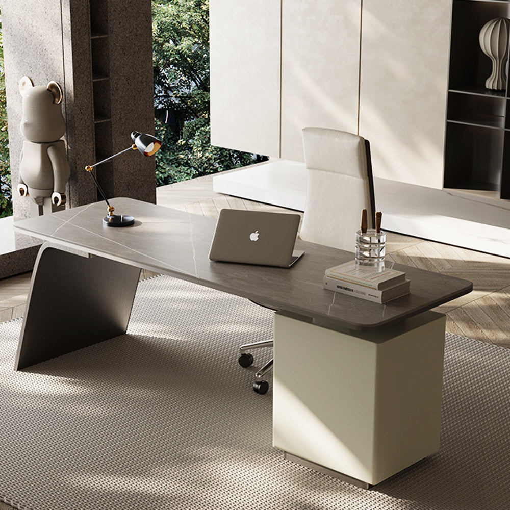 LUXORA WD1032 140/160/180 Minimalist Style Sintered Stone Desk