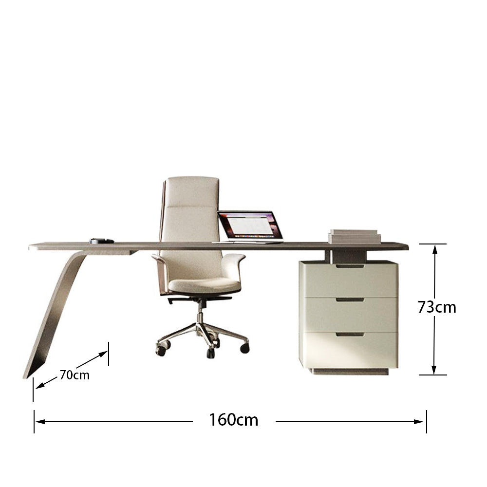LUXORA WD1032 140/160/180 Minimalist Style Sintered Stone Desk