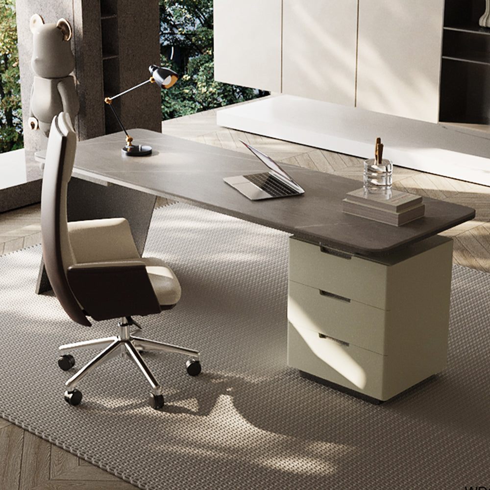 LUXORA WD1032 140/160/180 Minimalist Style Sintered Stone Desk