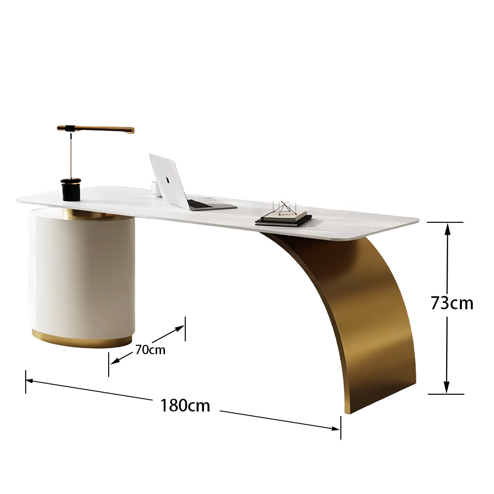 LUXORA WD1033 140/160/180 Minimalist Style Sintered Stone Desk