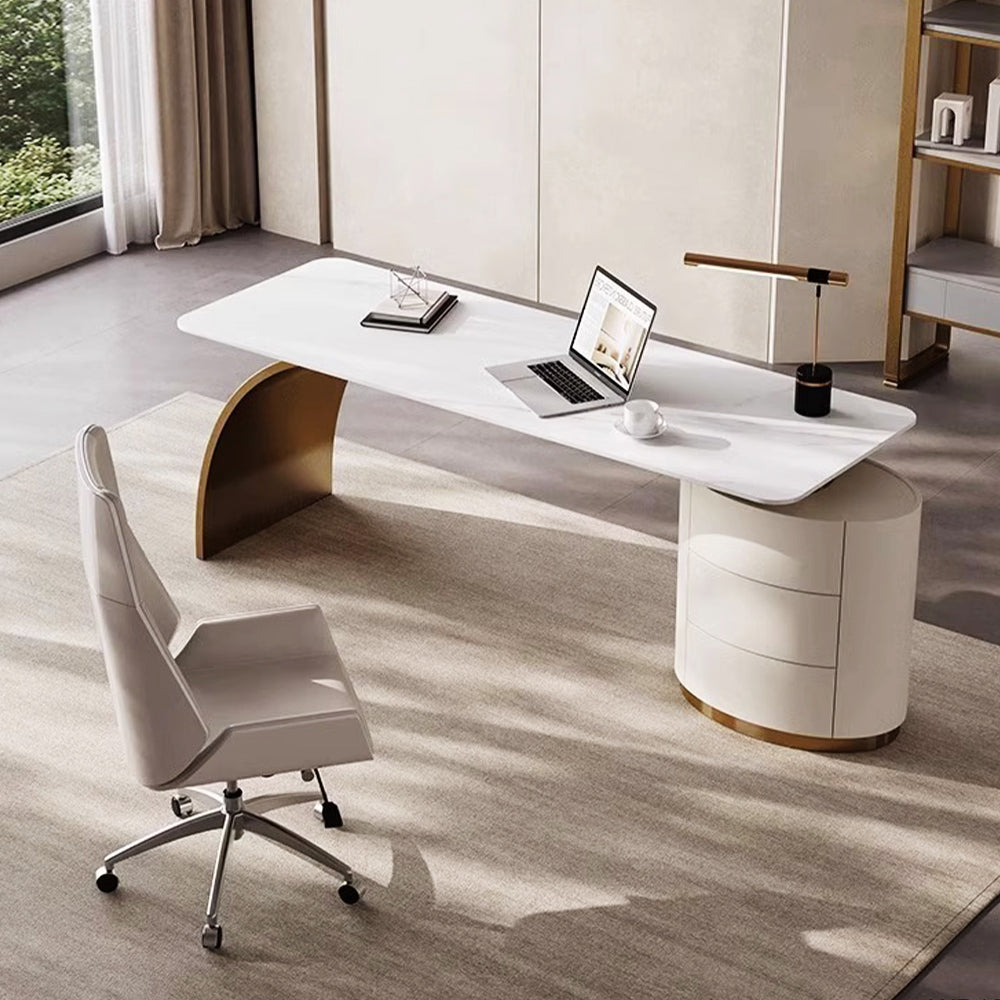 LUXORA WD1033 140/160/180 Minimalist Style Sintered Stone Desk