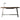 LUXORA WD1040 120/140/160cm Minimalist Style Black Walnut Solid Wood Desk