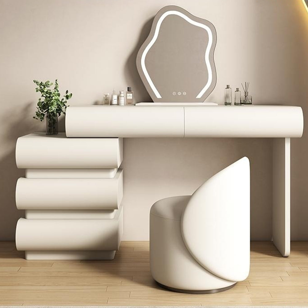 LUXORA DR1047 80-120cm Pine Frame Lacquered Solid Wood Dressing Table