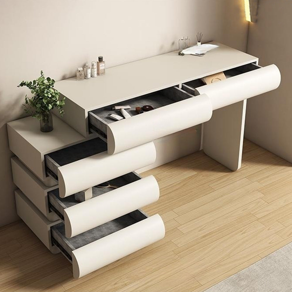 LUXORA DR1047 80-120cm Pine Frame Lacquered Solid Wood Dressing Table