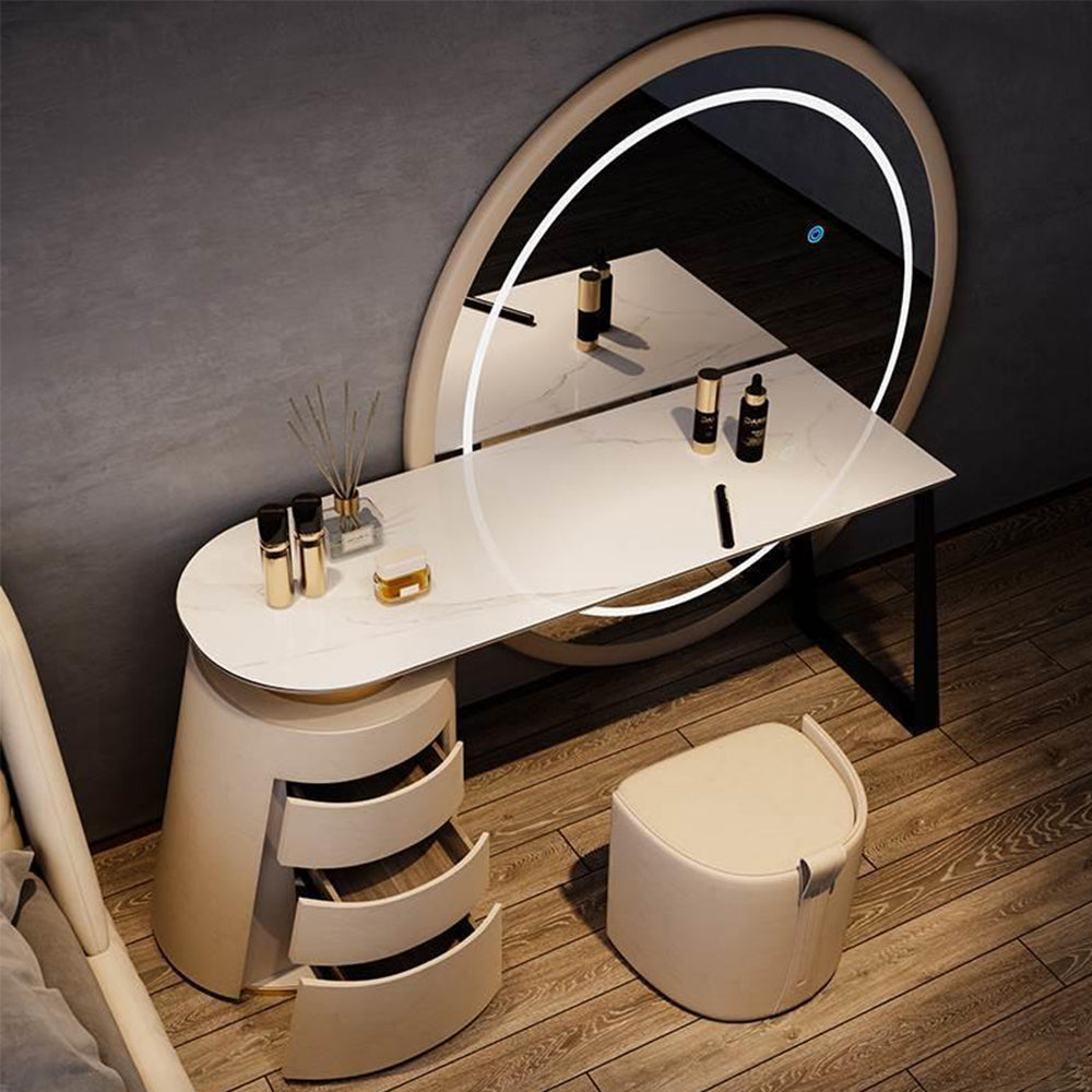 LUXORA DR1049 150cm Lacquered Solid Wood Tabletop Dressing Table