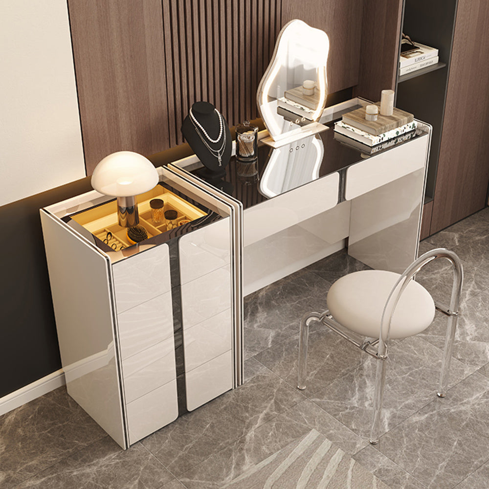 LUXORA DR1053 100-120cm Modern Minimalist Solid Wood Cabinet Lacquered Dressing Table