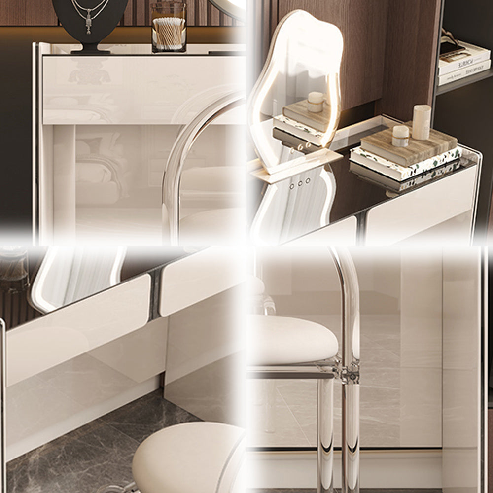 LUXORA DR1053 100-120cm Modern Minimalist Solid Wood Cabinet Lacquered Dressing Table