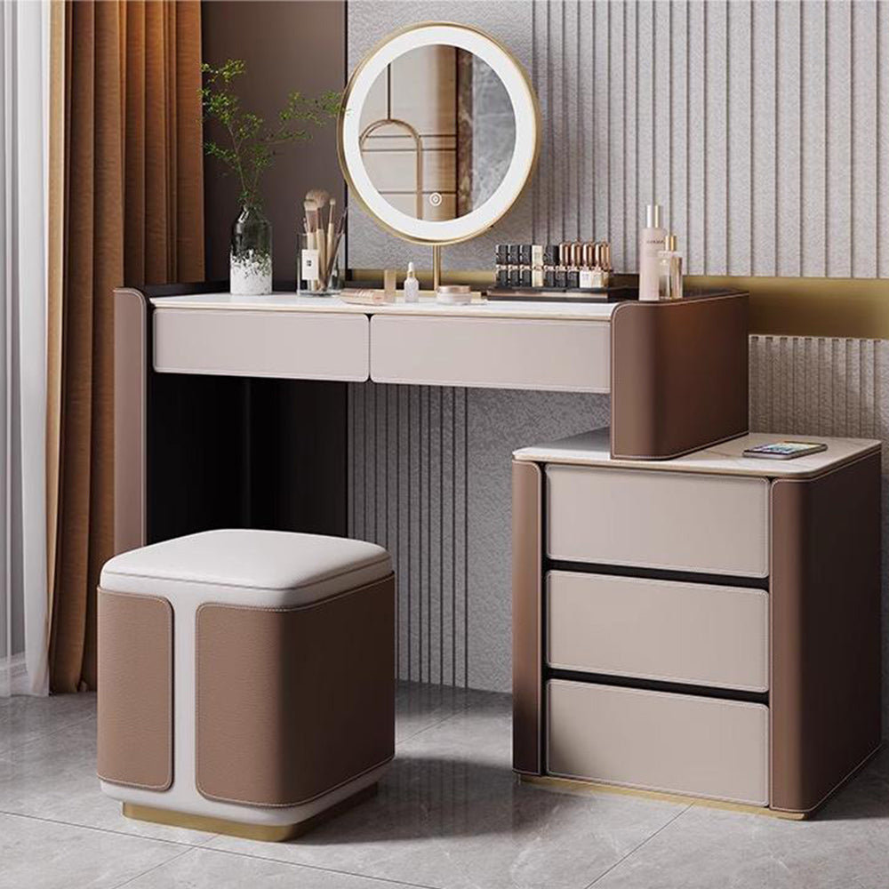 LUXORA DR1060 80-120cm Lacquered Solid Wood Tabletop Dressing Table