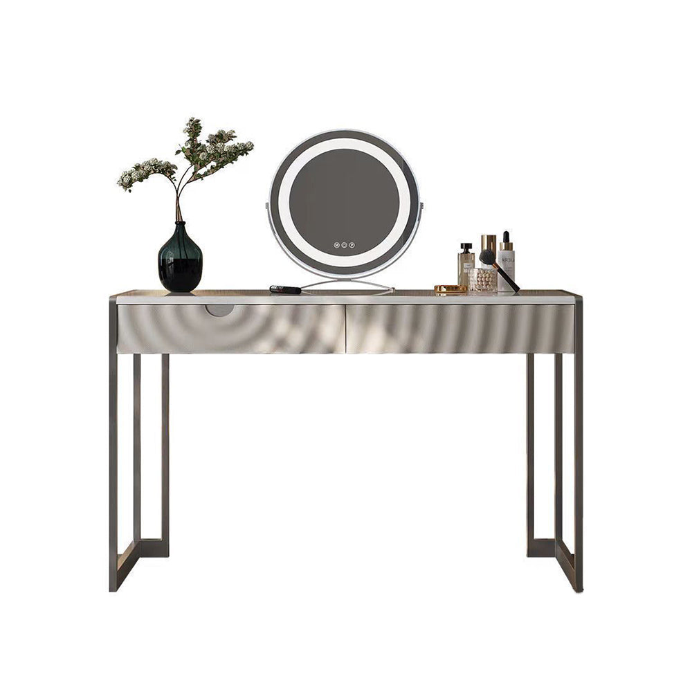 LUXORA DR1066 80-120cm Carbon Steel Base Solid Wood Countertop Dressing Table