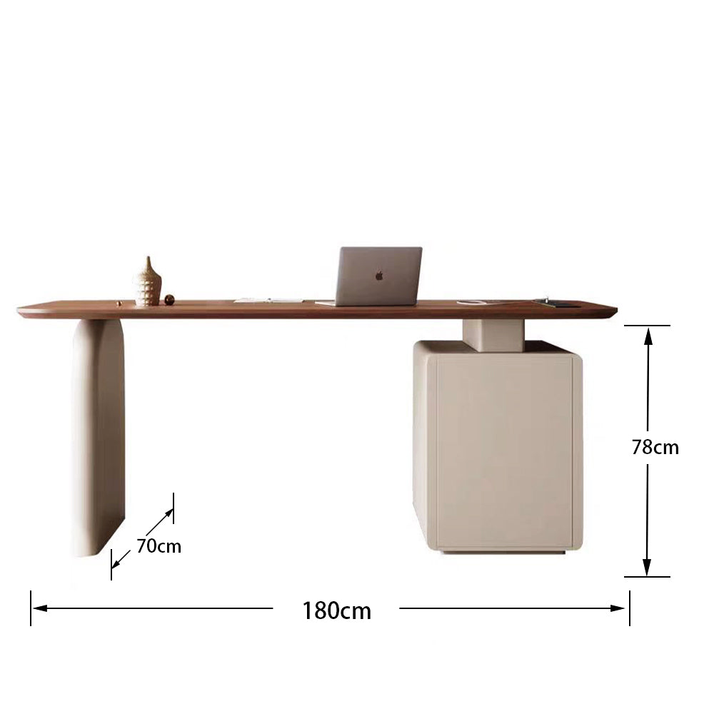 LUXORA DR1075 140/160/180/200cm Minimalist Solid Wood Painted Desk