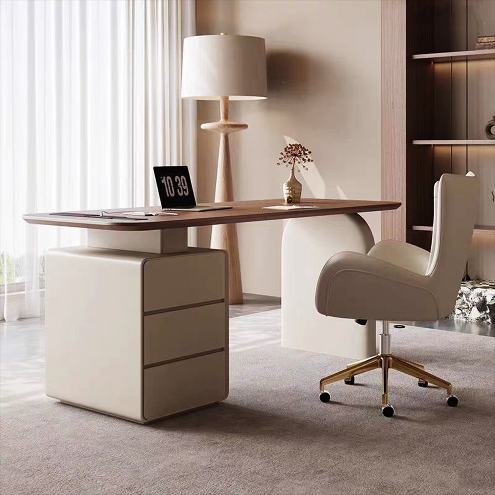 LUXORA DR1075 140/160/180/200cm Minimalist Solid Wood Painted Desk