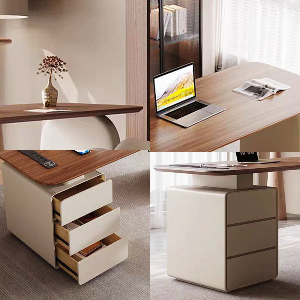 LUXORA DR1075 140/160/180/200cm Minimalist Solid Wood Painted Desk