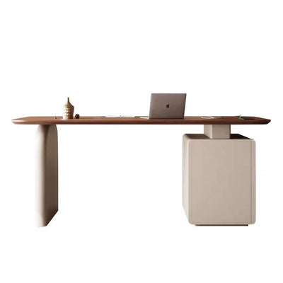 LUXORA DR1075 140/160/180/200cm Minimalist Solid Wood Painted Desk