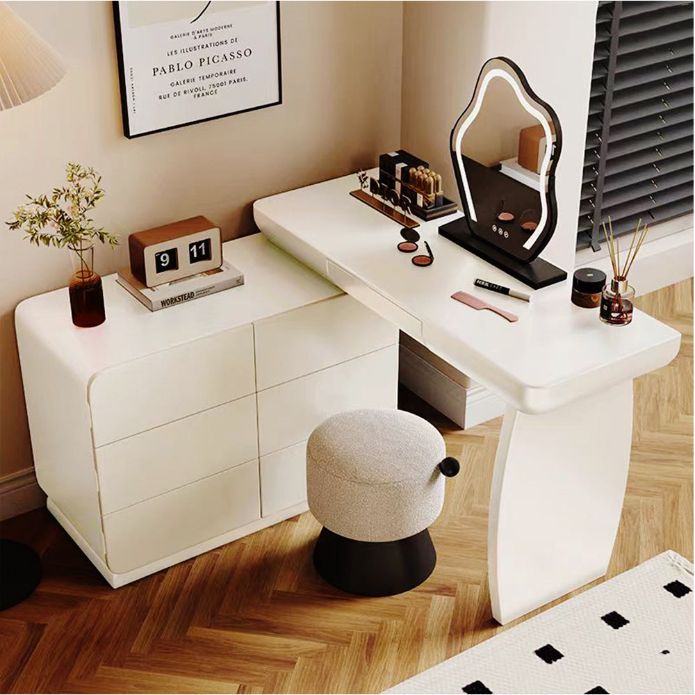 LUXORA DR1083 120cm Minimalist Solid Wood Dressing Table