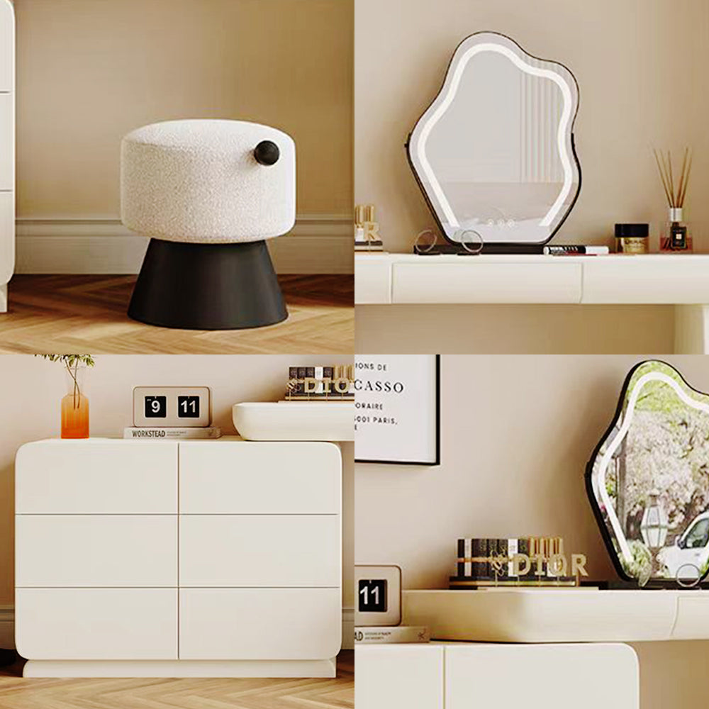 LUXORA DR1083 120cm Minimalist Solid Wood Dressing Table