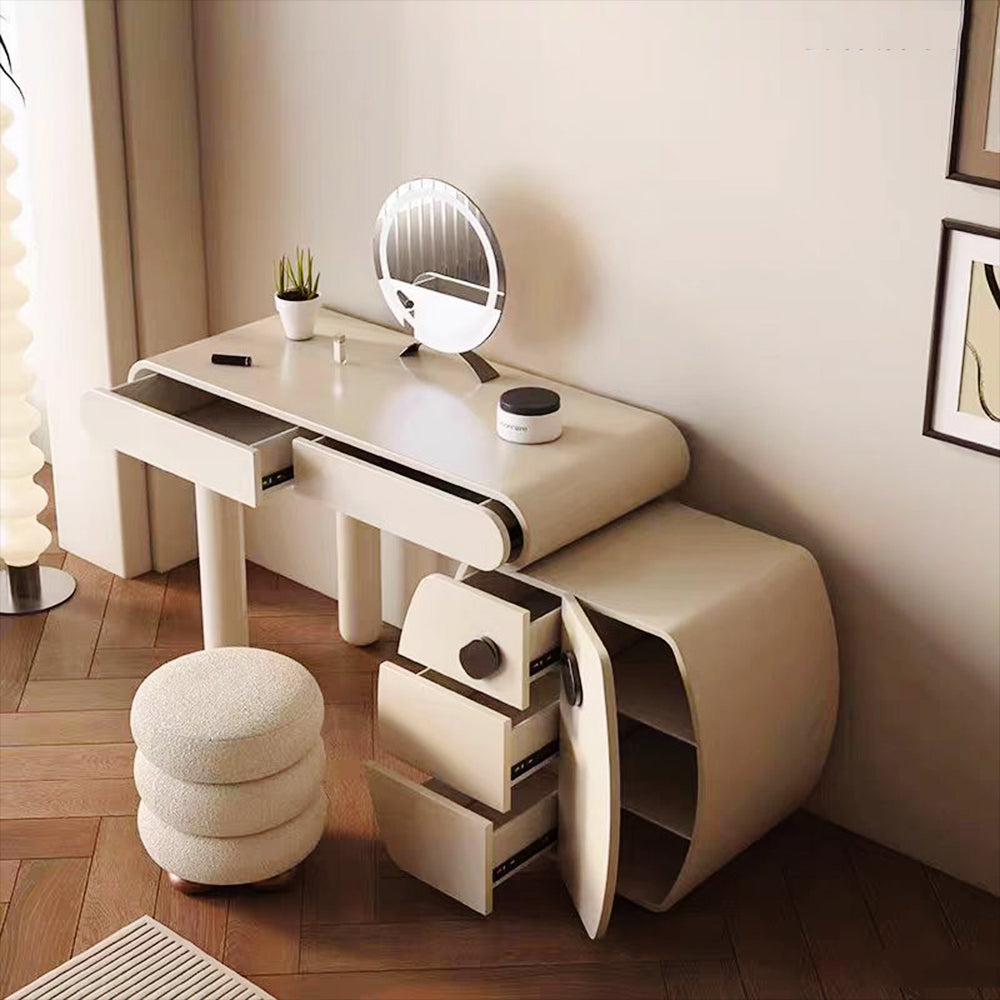 LUXORA DR1085 80/100/120cm Minimalist Solid Wood Dressing Table