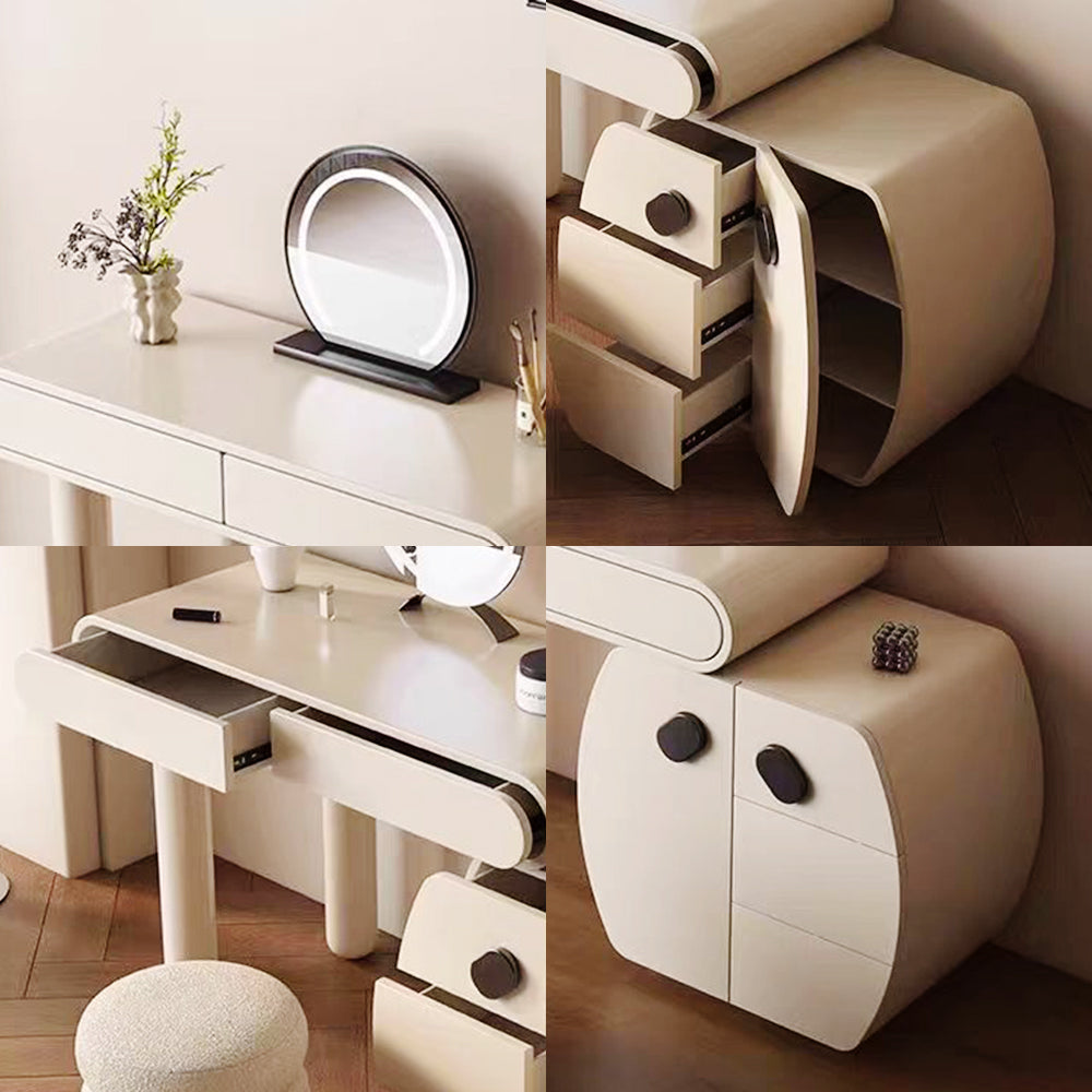 LUXORA DR1085 80/100/120cm Minimalist Solid Wood Dressing Table