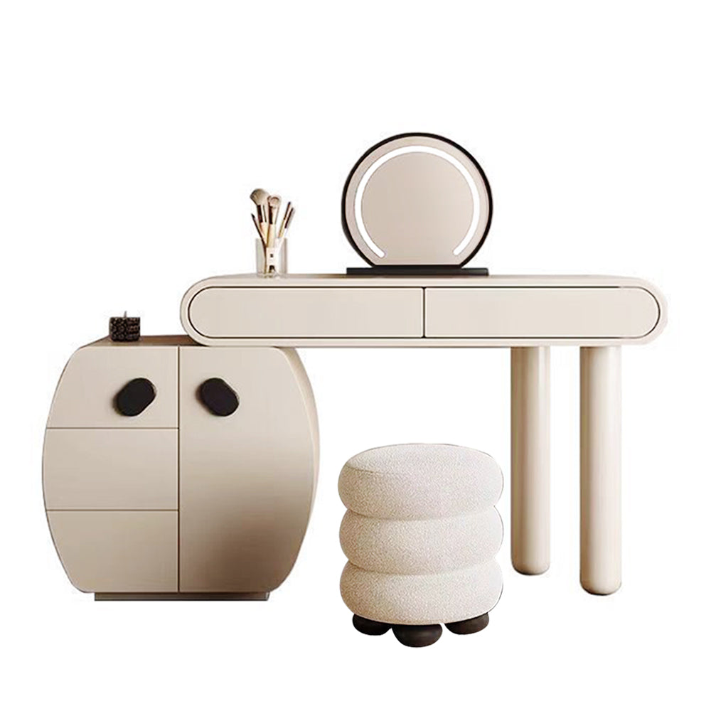 LUXORA DR1085 80/100/120cm Minimalist Solid Wood Dressing Table