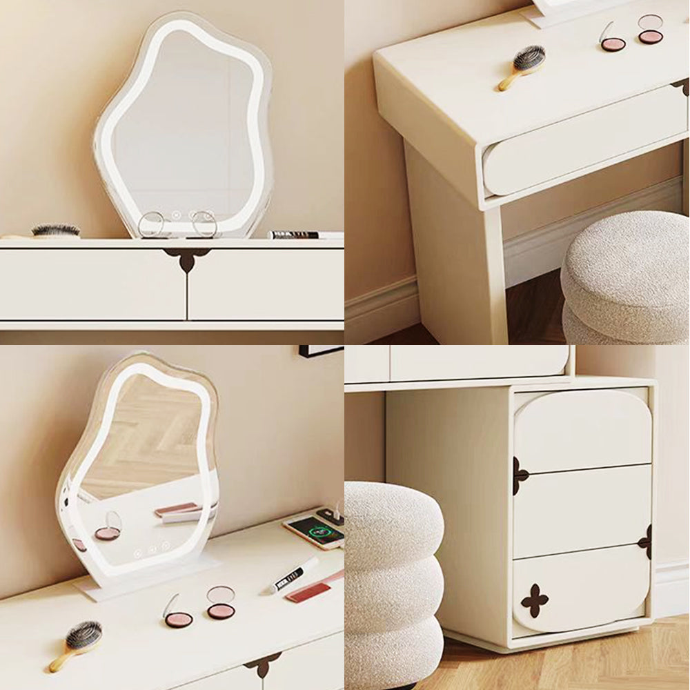 LUXORA DR1088 100/120cm Minimalist Solid Wood Dressing Table