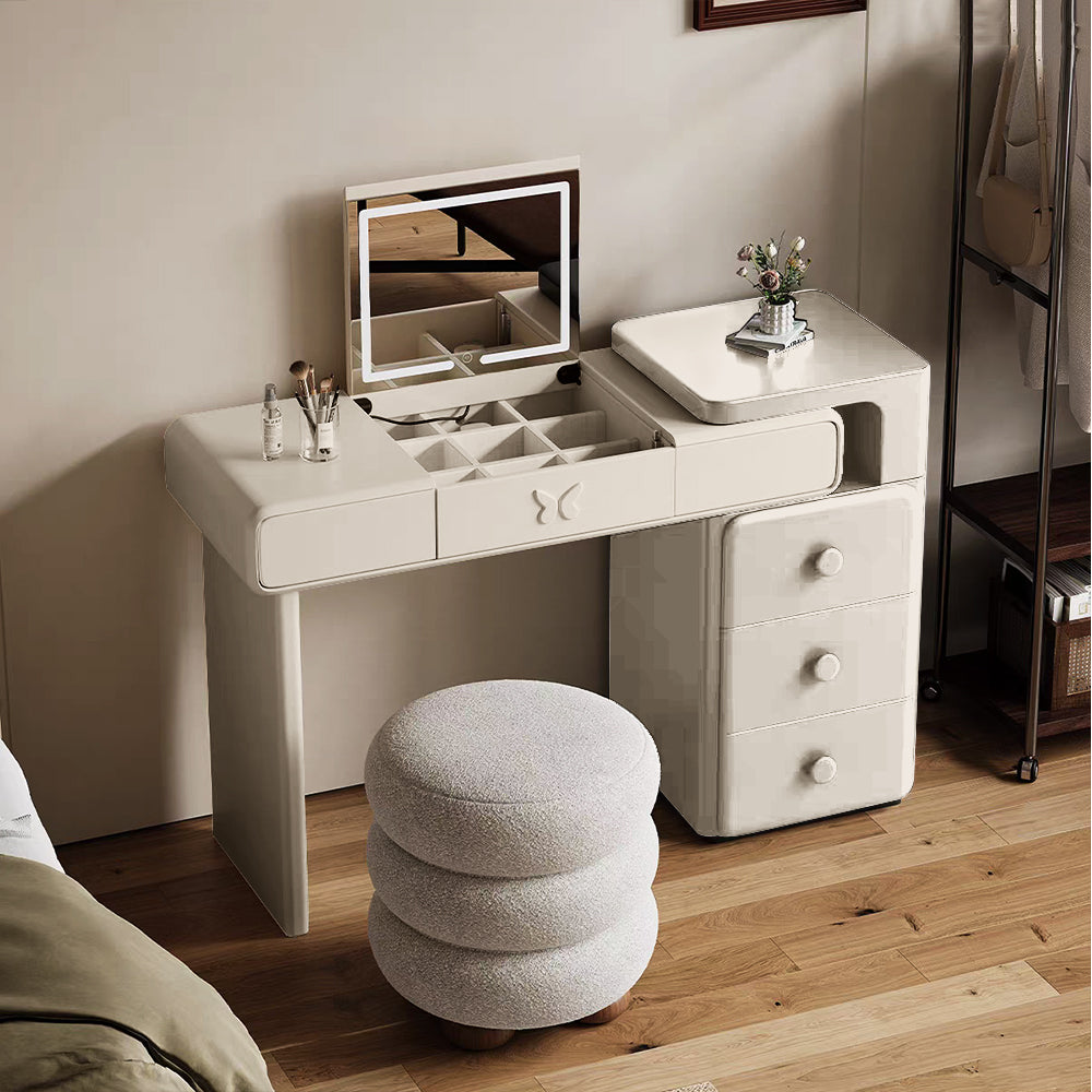 LUXORA DR1087 100/120cm Minimalist Solid Wood Dressing Table