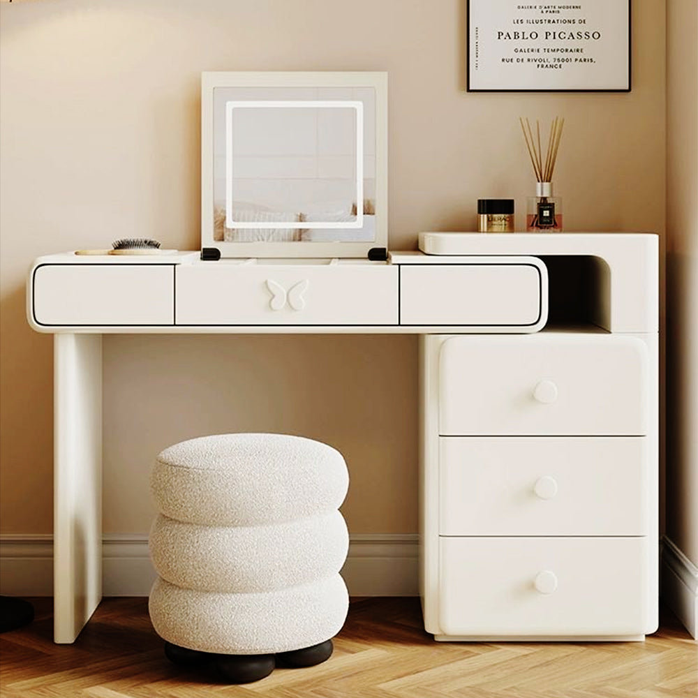 LUXORA DR1087 100/120cm Minimalist Solid Wood Dressing Table