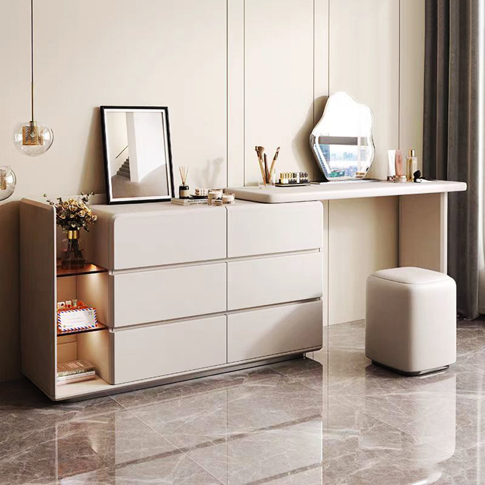 LUXORA DR1089 120cm Minimalist Solid Wood Dressing Table