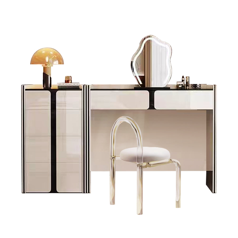 LUXORA DR1090 100/120cm Minimalist Solid Wood Dressing Table