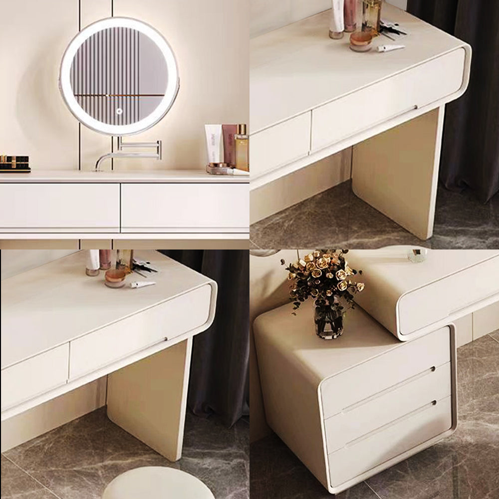 LUXORA DR1091 80/100/120cm Minimalist Solid Wood Dressing Table