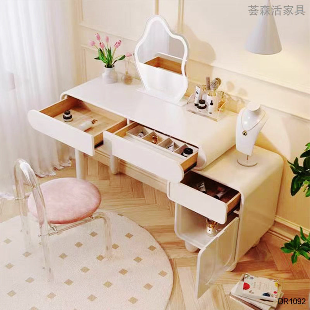 LUXORA DR1092 80/100/120cm Minimalist Solid Wood Dressing Table