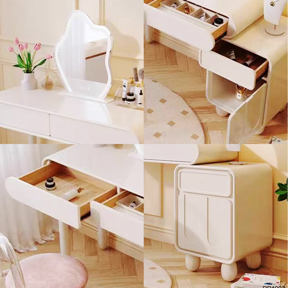 LUXORA DR1092 80/100/120cm Minimalist Solid Wood Dressing Table