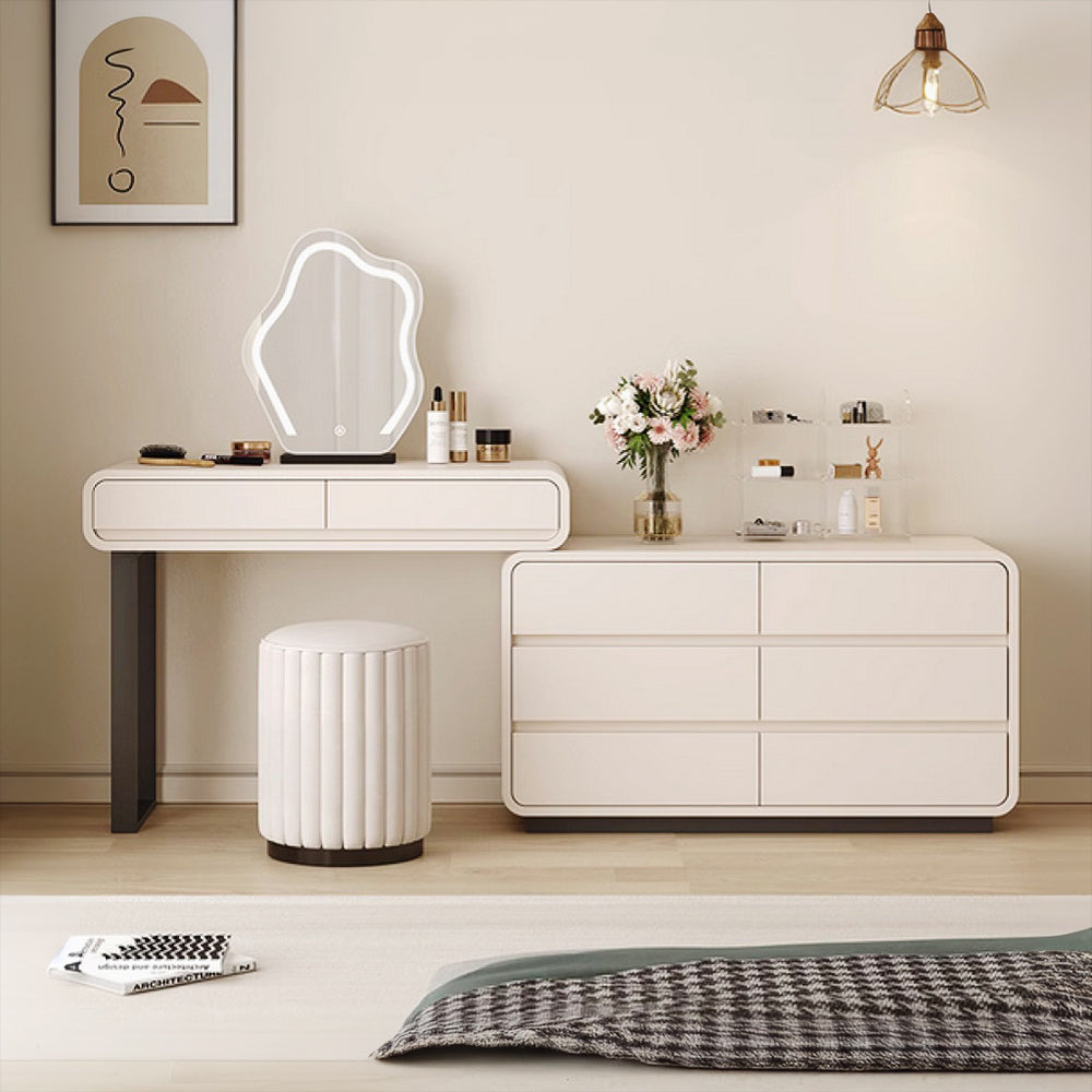 LUXORA DR1093 100/120cm Minimalist Solid Wood Dressing Table