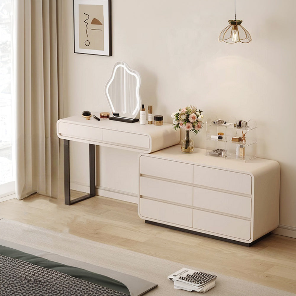 LUXORA DR1093 100/120cm Minimalist Solid Wood Dressing Table