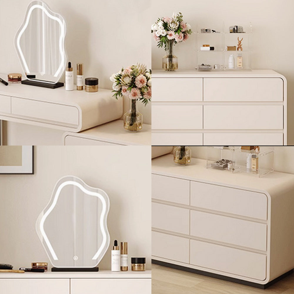 LUXORA DR1093 100/120cm Minimalist Solid Wood Dressing Table