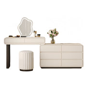 LUXORA DR1093 100/120cm Minimalist Solid Wood Dressing Table