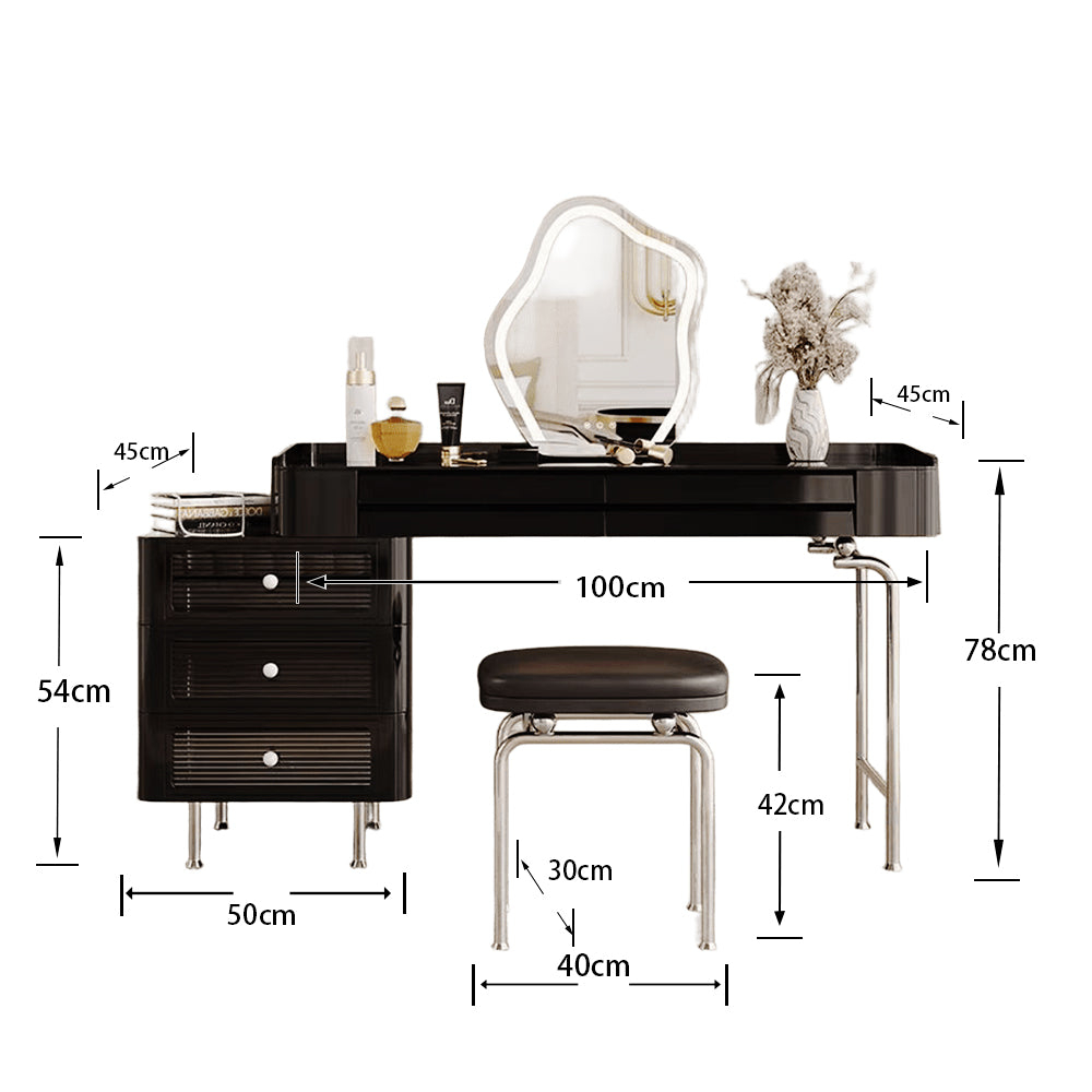LUXORA DR1095 80/100/120cm Minimalist Solid Wood Dressing Table
