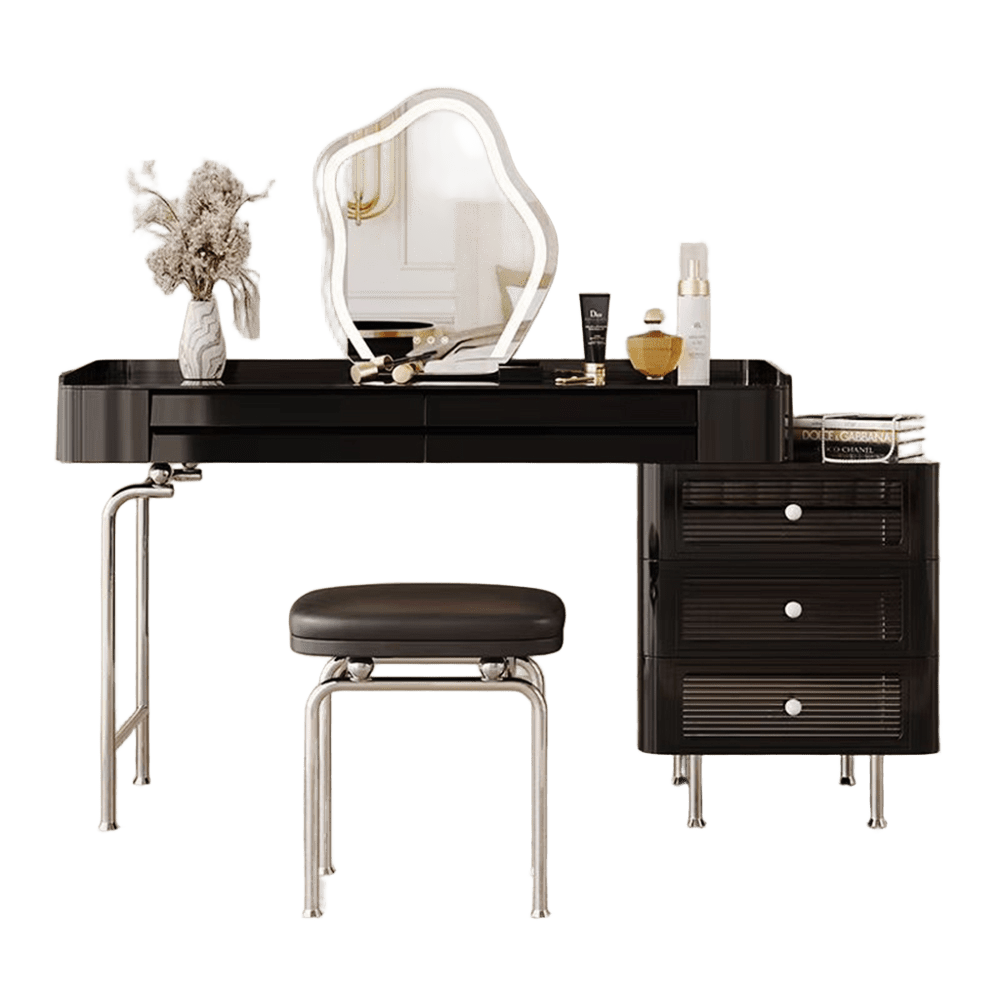 LUXORA DR1095 80/100/120cm Minimalist Solid Wood Dressing Table