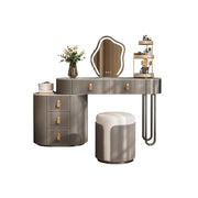 LUXORA DR1097 100-120cm Rock Countertop Solid Wood Cabinet Dressing Table