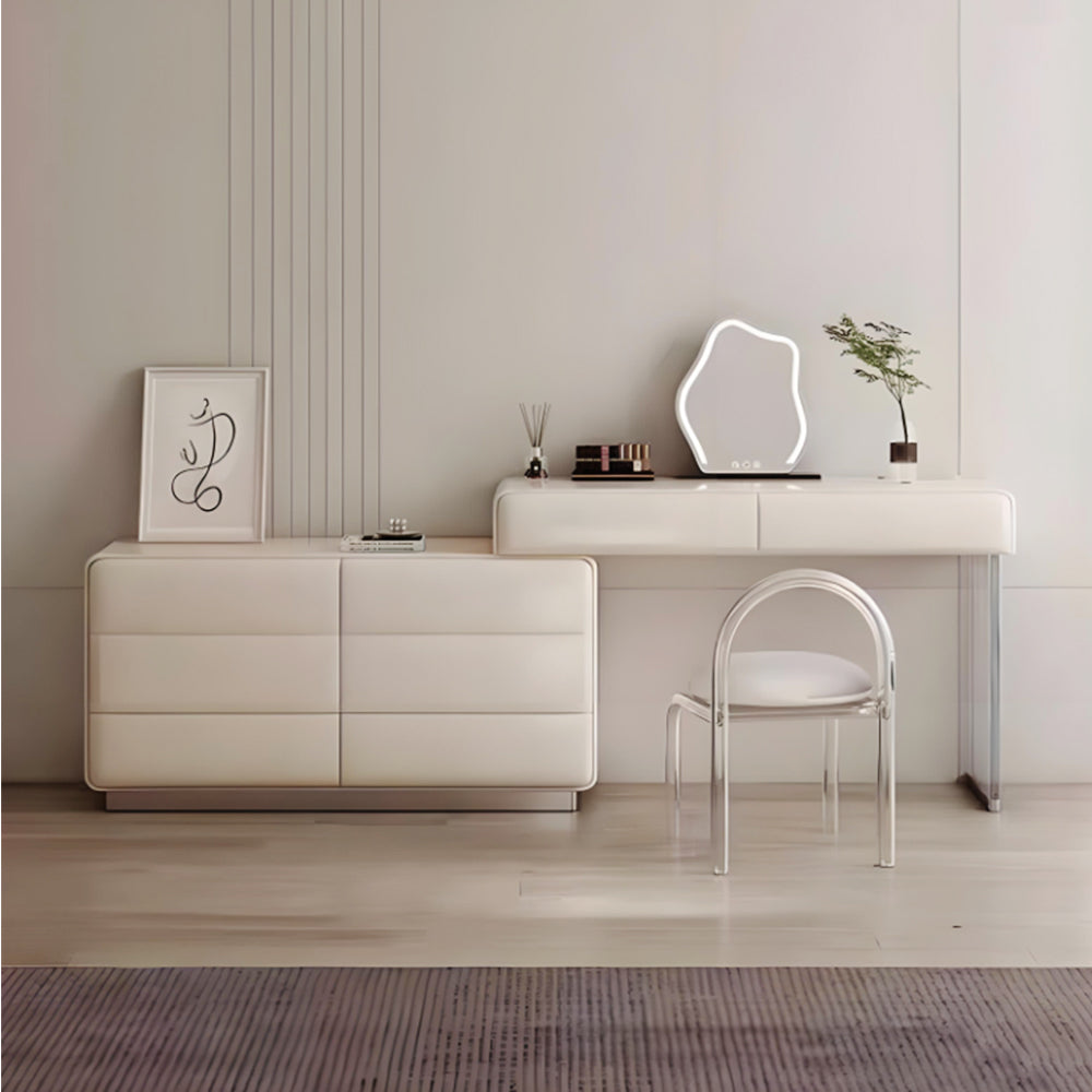 LUXORA DR1098 100/120cm Minimalist Solid Wood Dressing Table